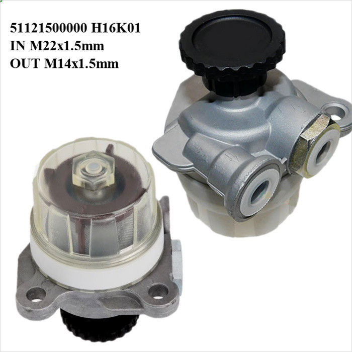 51121500000 51121500001 51121500002 61121500001 MAN Fuel Pump IN M22x1.5  OUT M14 x 1.5