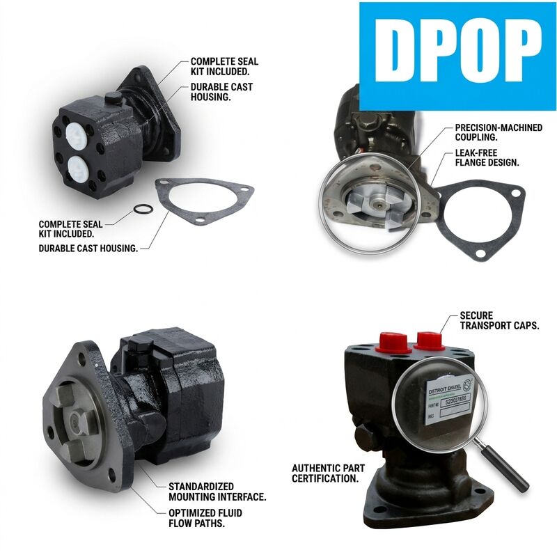 23537686 23532981 Detroit Diesel Fuel Transfer Pump Compatible with Series 60 12.7L 14L 11.1L Engine Truck Parts
